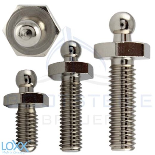 LOXX&reg; screw with metric thread M5 - M6  - Nickel