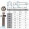 LOXX® screw with metric thread M5 x 6 mm - Nickel