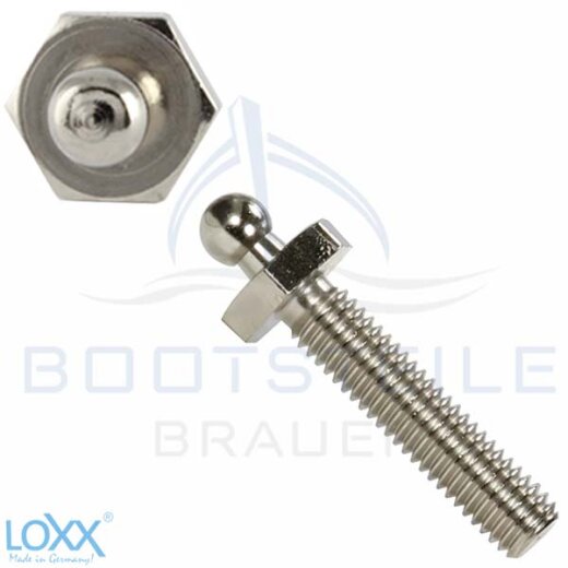 LOXX® Schraube mit metrischem Gewinde M5 x 22 mm - Vernickelt