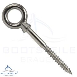 Eye bolt with wood thread 5029 - 6 x 100 mm - Stainless...