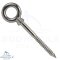 Eye bolt with wood thread 5029 - 6 x 100 mm - Stainless steel A4