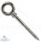 Eye bolt with wood thread 5029 - 8 x 100 mm - Stainless steel A4