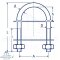 U-Bolt, heavy duty 5460 - Stainless steel A4