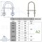 U-Bolzen mit Gegenplatte M5 x 80 x 40 mm - Edelstahl A2