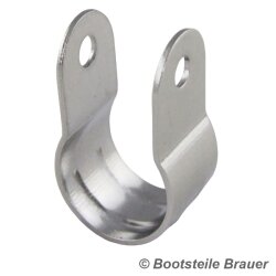 Pipe clip, full circle D= 25 mm - stainless steel A2 AISI...