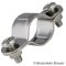 Collier de serrage double, célibataire 25 mm - acier inoxydable A2 (AISI 304)