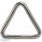 Triangle ring 6 x 40 mm welded, polished - Stainless steel V2A