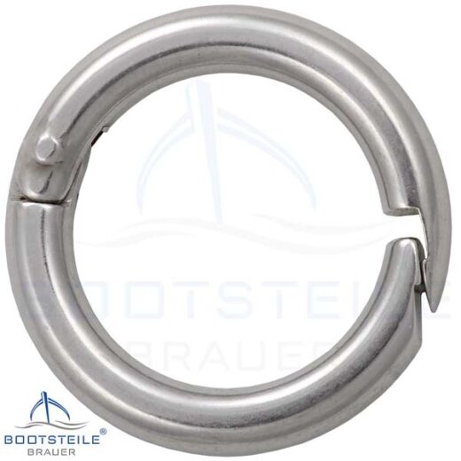 Two-part ring with snap lock - Stainless steel V2A AISI 304