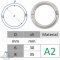 Ring mit Schraubverschluss, 2-tlg. - Edelstahl V2A AISI 304