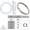 Anneau clé brisé 2,0x30 mm - Acier Inoxydable C1 AISI 416