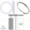 Anneau double brisé - Acier Inoxydable V2A AISI 304