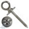 Eye bolt with plate and wood thread 6 x 52 mm - Stainless steel V4A