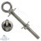 Eye bolt with plate and metric thread - Stainless Steel V4A