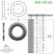 Rondelles Plates 13 (M12) DIN 125 - Acier inoxydable V2A