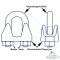Wire rope clamp ring 4 x M4 mm Sim. DIN 741 - Stainless steel V4A
