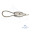 Egg shaped wire rope clip 3 mm - Stainless steel V4A