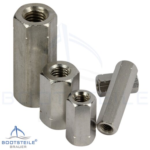 &Eacute;crou hexagonal &agrave; rallonge - Acier Inoxydable V2A