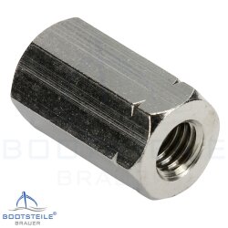 Gewindemuffen Sechskant M10x40 (SW17) - Edelstahl V2A