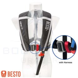 BESTO Rettungsweste COMFORT FIT 180N automatisch mit Lifebelt Lifejacket 3D Heck