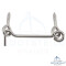 Gate hook with screw eyes - Stainless steel V4A