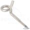 Curl hook with wood thread 8,8x120 mm - stainless steel A2