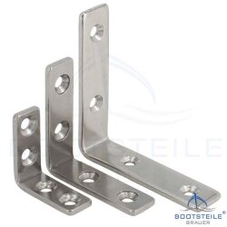 Corner with 4 holes - stainless steel A2