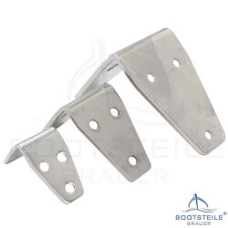 Triangular corner brace - stainless steel A2