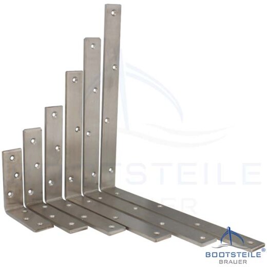 Corner brace, bare surface - stainless steel A2