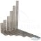 Corner brace, bare surface - stainless steel A2