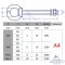 Eye bolt with metric thread M8 x 60 mm - Stainless steel A4