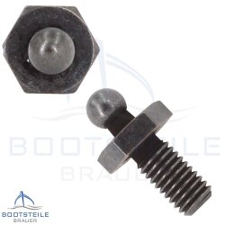 LOXX® screw with metric thread M5 x 10 mm - black copper