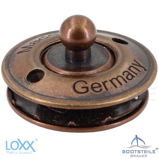 LOXX partie inférieure pour tissu, rondelle standard - laiton cuivre vintage