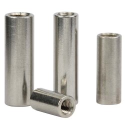 Coupling nuts round - Stainless steel V2A