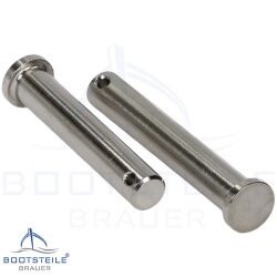 Clevis pin 12 x 75 mm - Stainless steel V4A