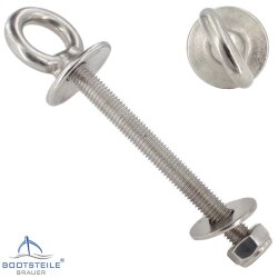 Eye bolt with collar and metric thread M6x40 mm -...