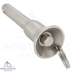 Quick release pin with manual ball lock - stainless steel...