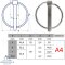 Linch pin 4,4 mm - stainless steel A4 - AISI 316