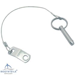 Security wire 1,0 x 250 mm with ball lock pin 6,3x35 mm -...