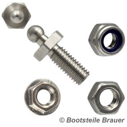 LOXX® screw with metric thread M5 x 10 - Stainless steel