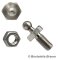 LOXX&reg; screw M5 x 10 mm-Stainless steel AISI 303 with hexagon nut M5 DIN 934 A2