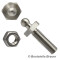 LOXX&reg; screw M5 x 16 mm-Stainless steel AISI 303 with hexagon nut M5 DIN 934 A2