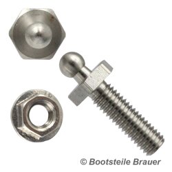 LOXX Schraube M5 x 16 mm - Edelstahl AISI 303 mit...