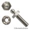 LOXX&reg; screw M5 x 16 mm-Stainless steel AISI 303 with hexagon nut with flange M5 DIN 6923 A2