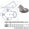 Relingfuss 30° RUND, feinguss poliert 22MM - Edelstahl AISI 316 / A4