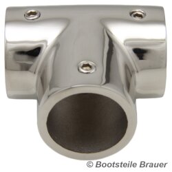 T-Stück 90°, Feinguss poliert 22MM - Edelstahl...