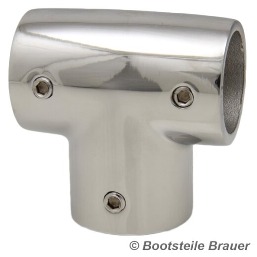T-Stück 90°, Feinguss poliert 25MM - Edelstahl AISI 316 / A4