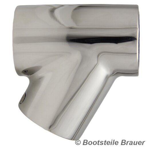 T-Stück 60°, Feinguss poliert 25MM - Edelstahl AISI 316 / A4