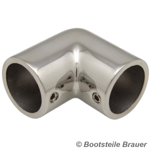 Elbow fitting 90°, Polished investment casting 22MM - stainless steel AISI 316 / A4