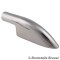 Embout main courante 90°, Long,  Moulage de précision poli 25MM - acier inoxydable AISI 316 / A4