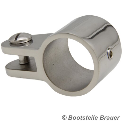 Collier de capote pour tube, fonte, hautement polie 25MM - acier inoxydable AISI 316 / A4